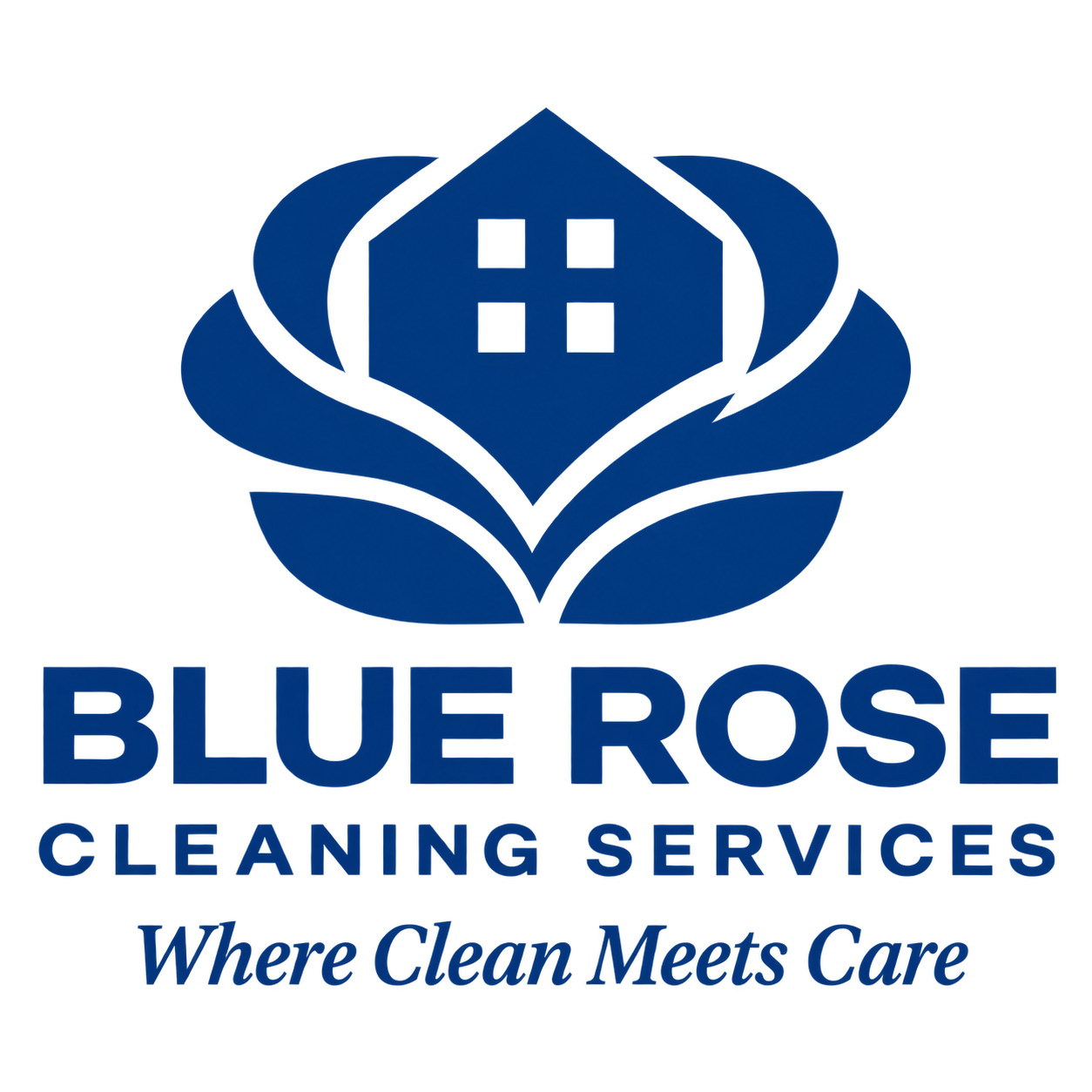 Blue Rose Cleaning Services logo, Eugene and Springfield Oregon