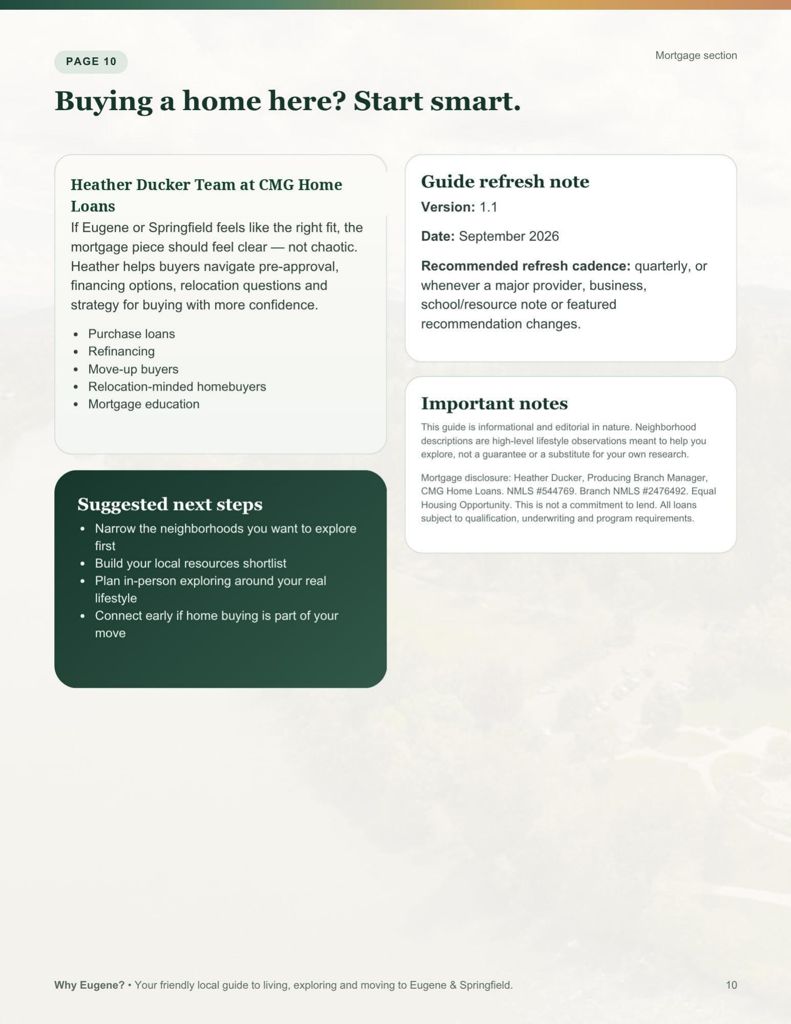 Buying a home in Eugene and Springfield, Oregon mortgage next steps